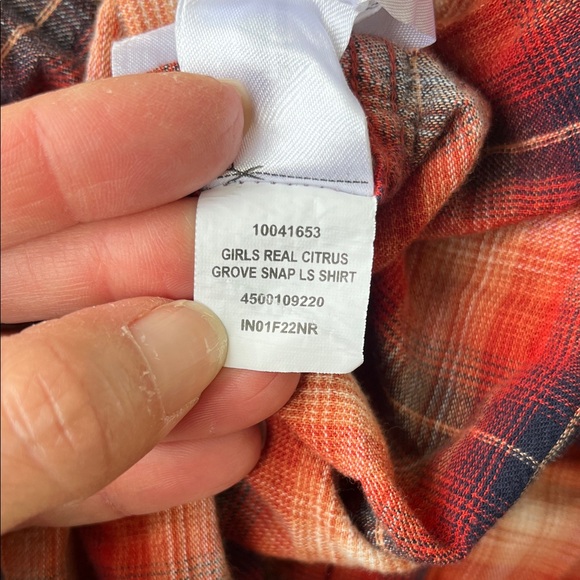 Ariat Youth Red and Blue Plaid Shirt - Picture 16 of 16